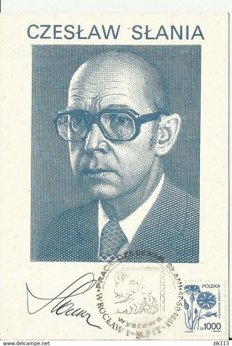 Poland ,Postcard, - Czesław Słania With Autograph - Otros & Sin Clasificación