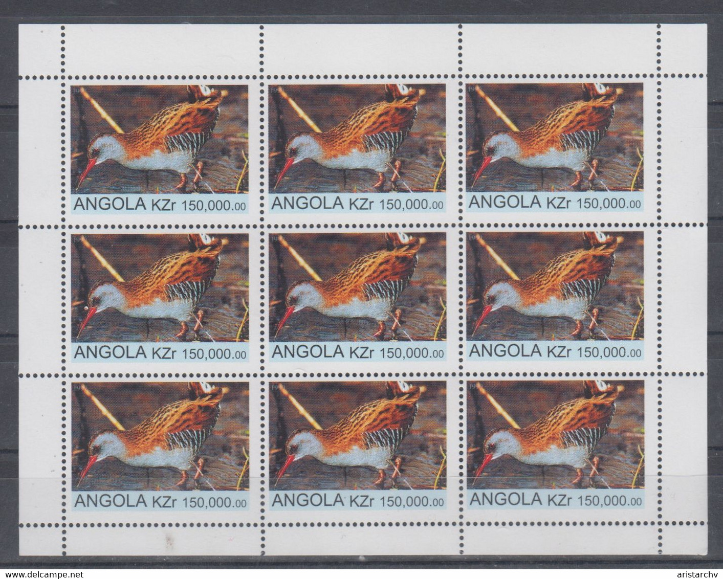 ANGOLA 1999 BIRD PATRIDGE SHEETLET - Pernice, Quaglie