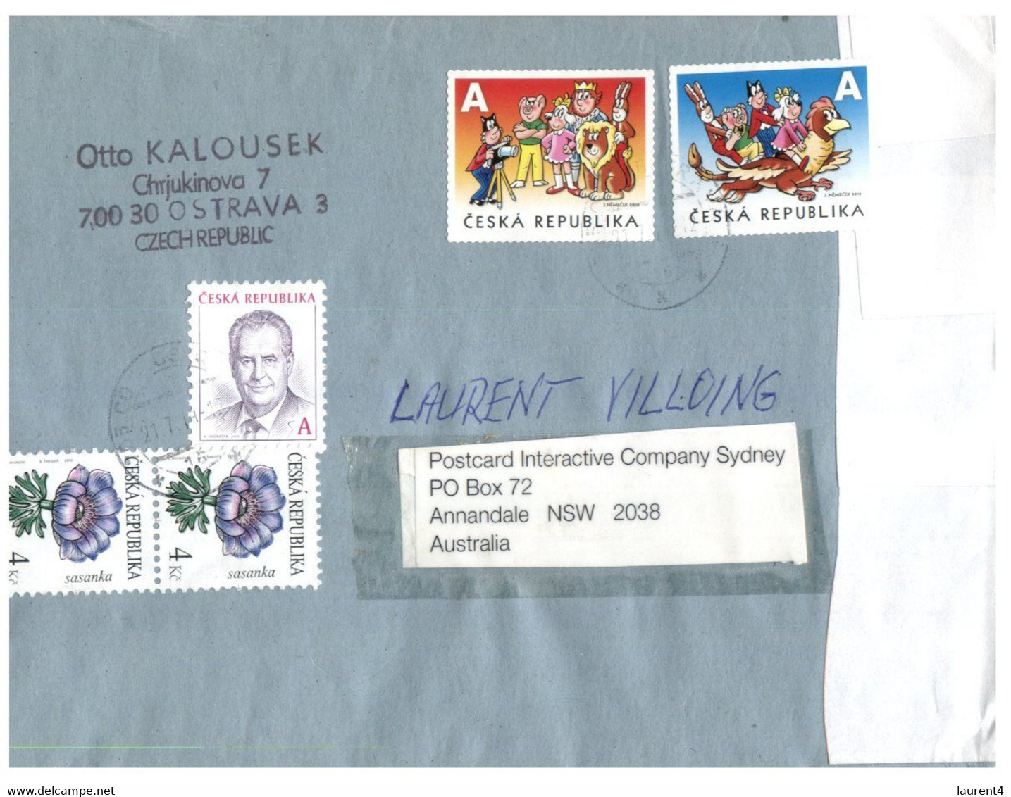 (Y 14) Czech Republic Cover Posted To Australia - - Briefe U. Dokumente