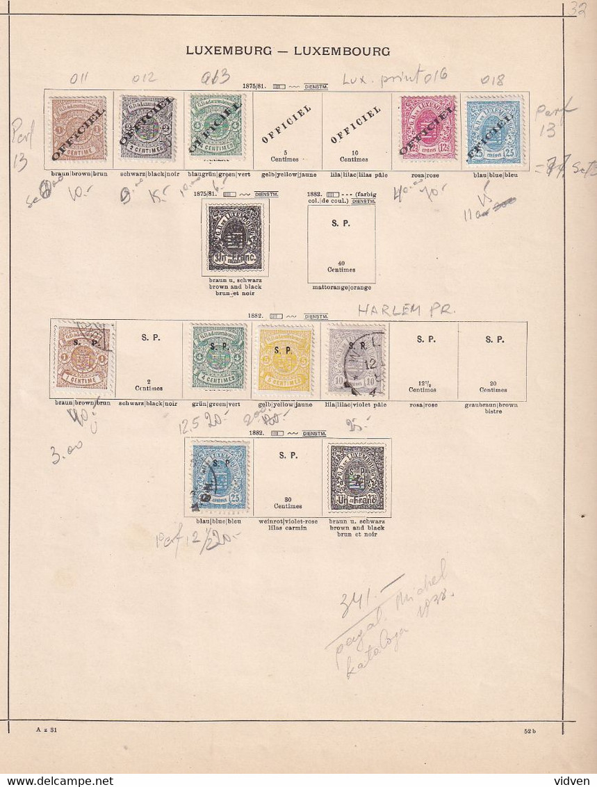 Luxemburg,  Post Stamps - Autres & Non Classés