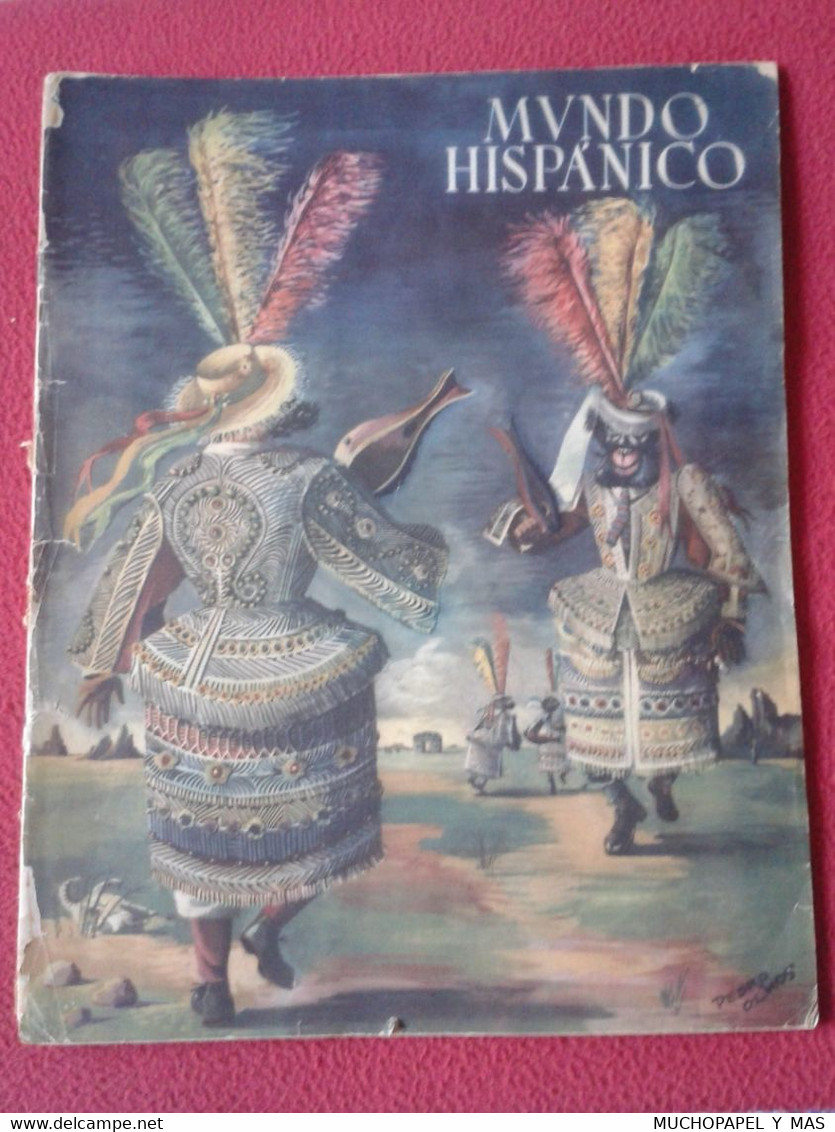 SPAIN ESPAGNE REVISTA MAGAZINE MUNDO HISPÁNICO AÑO III NÚM. 23 FEBRERO DE 1950, 60 PÁGINAS TOROS, ESTUDIANTINA CORTES... - [1] Jusqu' à 1980