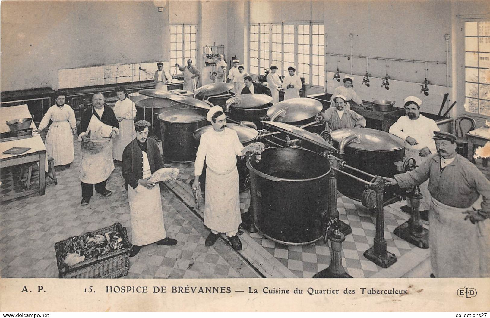 94-LIMEIL-BREVANNES-HOSPICE DE BREVANNES,LA CUISINE DU QUARTIER DES TUBERCULEUX - Limeil Brevannes