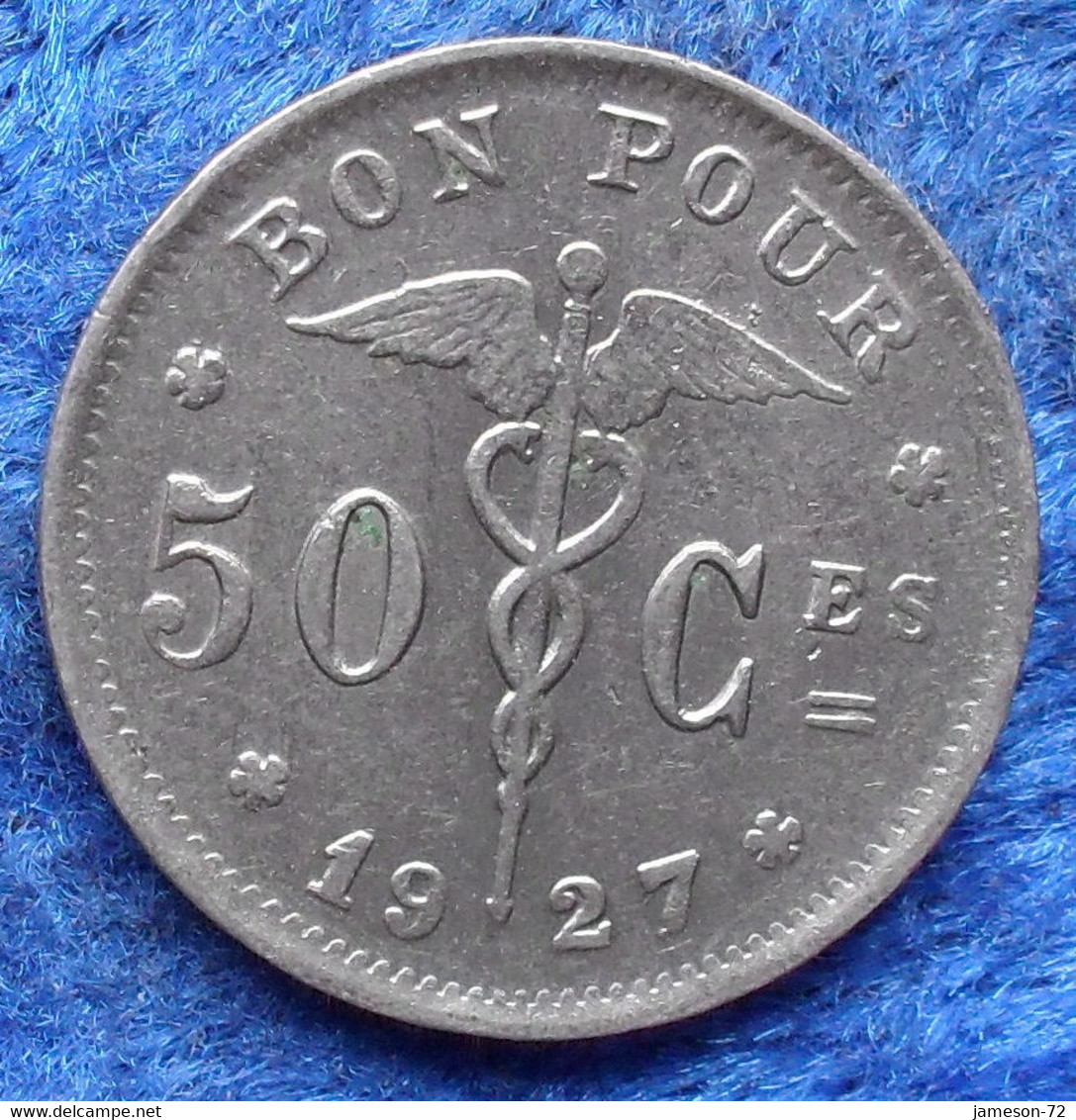 BELGIUM - 50 Centimes 1927 Flemish KM#87 Albert I (1909-1934) - Edelweiss Coins - Non Classés