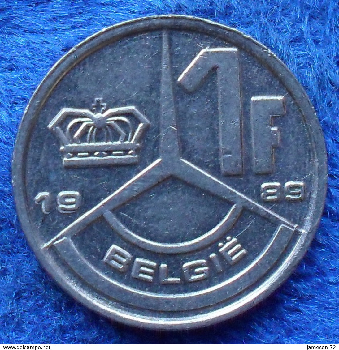 BELGIUM - 1 Franc 1989 Flemish KM#171 Baudouin I (1951-1993) - Edelweiss Coins - Unclassified