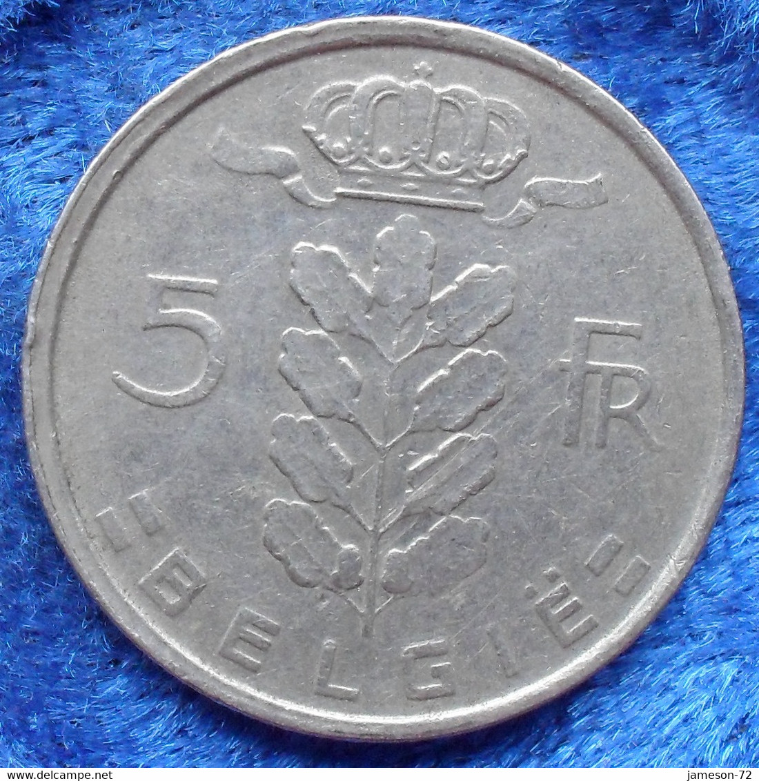 BELGIUM - 5 Francs 1974 Flemish KM# 135.1 Baudouin I (1951-1993) - Edelweiss Coins - Unclassified