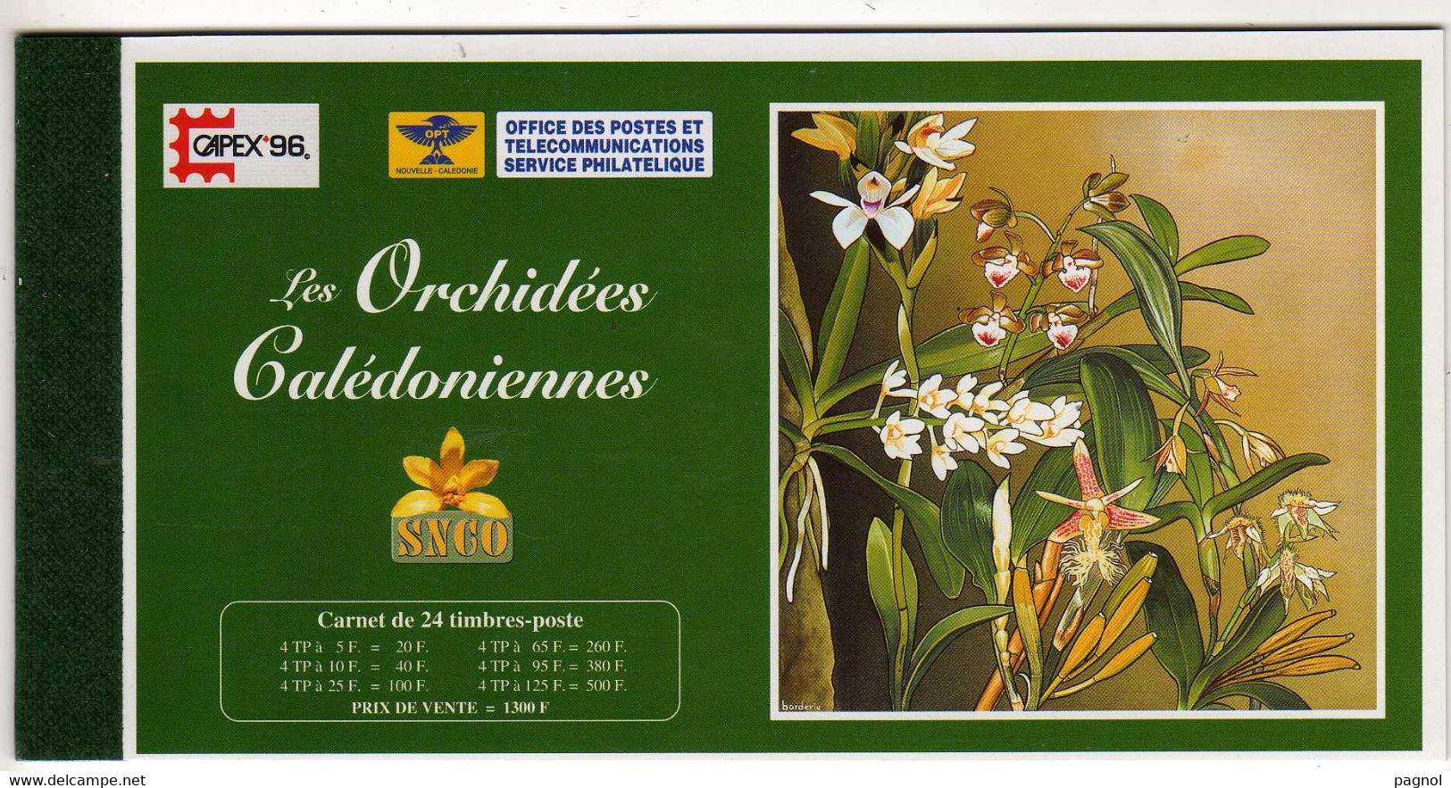 Nouvelle - Calédonie :  : Carnet C714 Orchidées - Capex 96 - Booklets