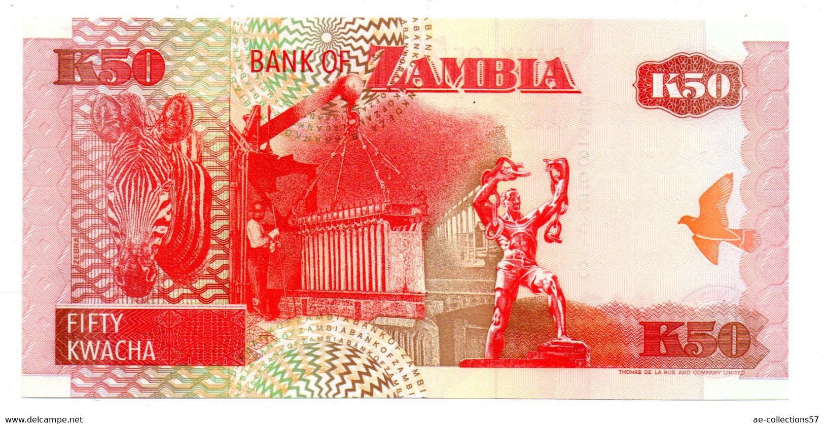 Zambie / 50 Kwacha 1992 / UNC - Zambie