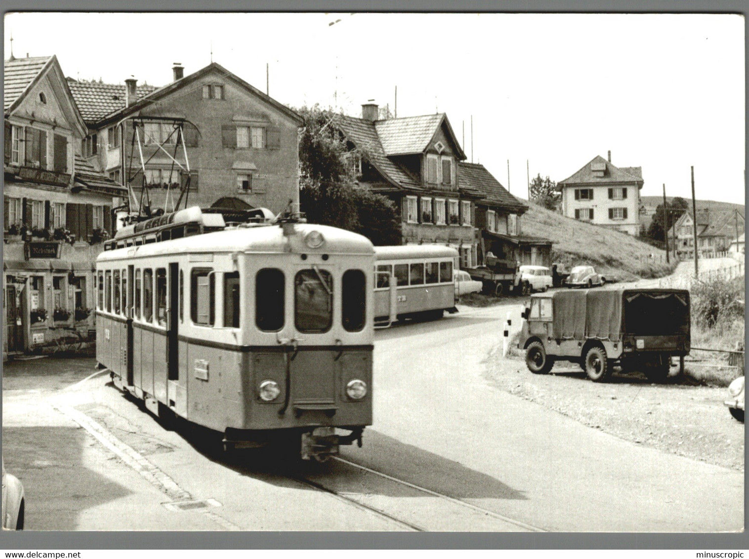 CPM Suisse - Arrivée à Trogen - Tramway - 1967 - Trogen