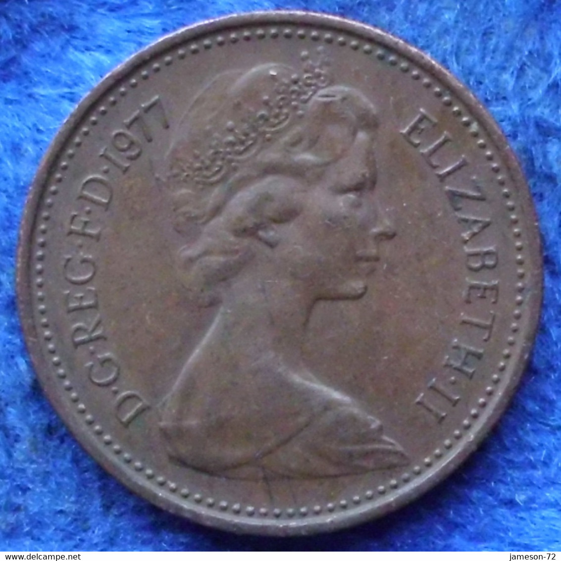 UK - 1 New Penny 1977 KM# 915 Elizabeth II Decimal Coinage - Edelweiss Coins - Andere & Zonder Classificatie
