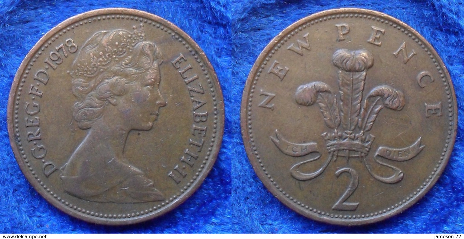 UK - 2 New Pence 1978 KM# 916 Elizabeth II Decimal Coinage - Edelweiss Coins - Autres & Non Classés