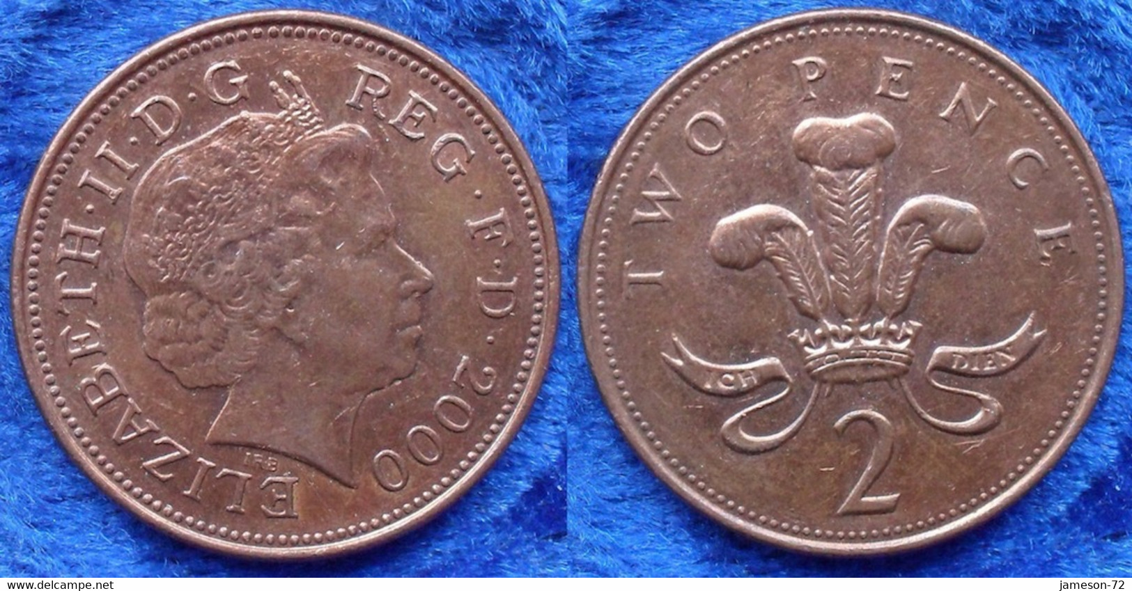 UK - 2 Pence 2000 KM#987 Elizabeth II Decimal Coinage (1971) - Edelweiss Coins - Andere & Zonder Classificatie