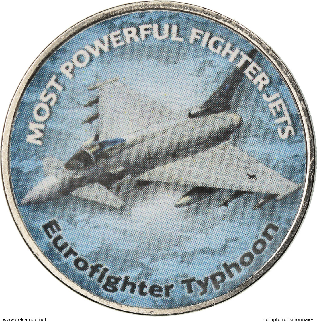 Monnaie, Zimbabwe, Shilling, 2018, Fighter Jet - Eurofighter Typhoon, SPL - Zimbabwe