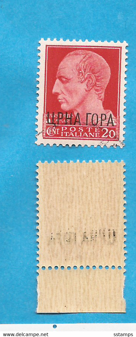 1941 -- JULIJE CAESAR  ITALIEN  OCCUPATION  ERROR OVERPRINT!!!!!   -MONTENEGRO CRNA GORA  LUX - Montenegro