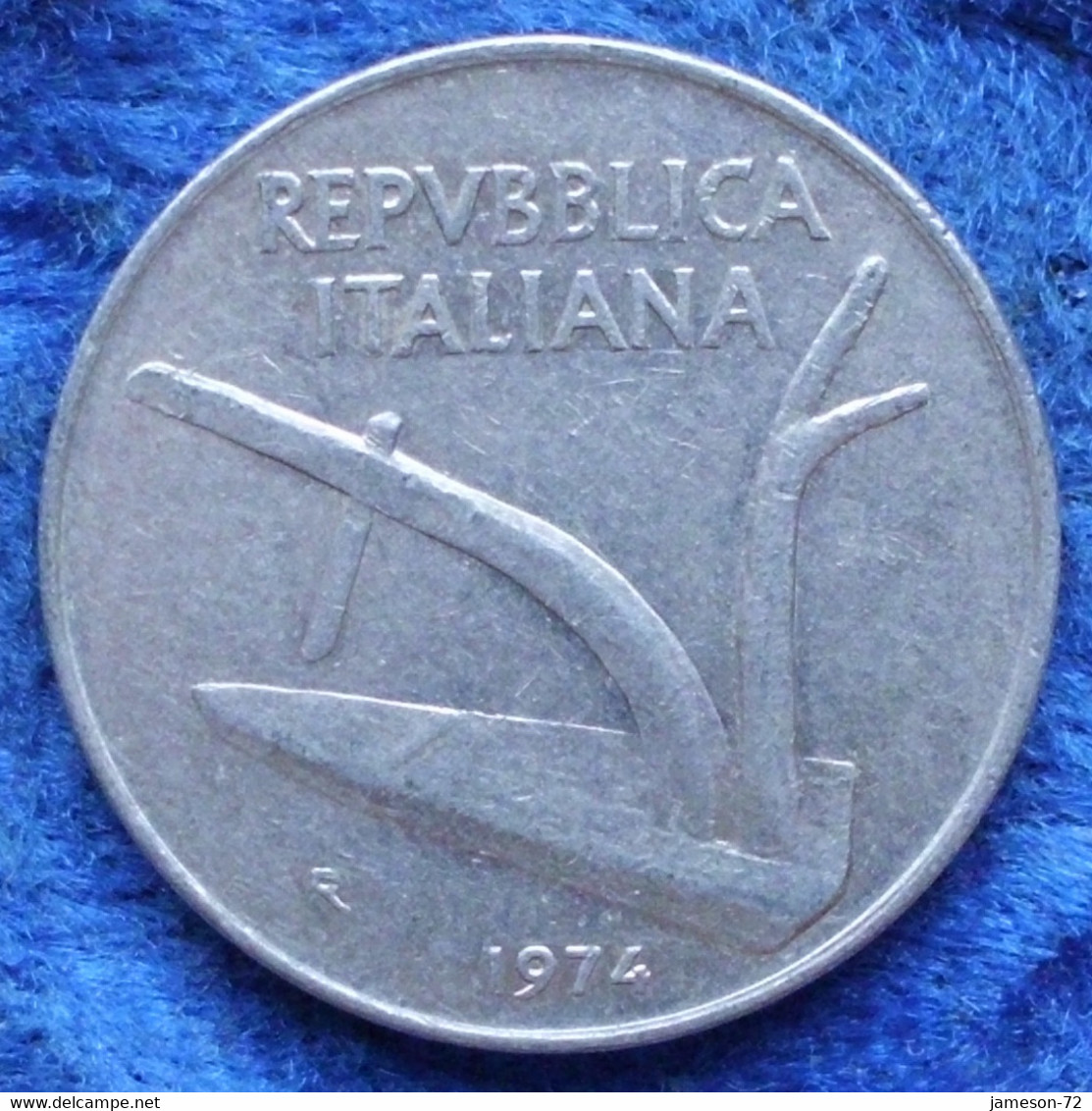 ITALY - 10 Lire 1974 R KM# 93 Republic Lira Coinage (1946-2001) - Edelweiss Coins - Autres & Non Classés