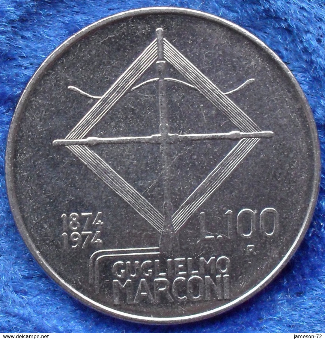 ITALY - 100 Lire ND (1974) R "Guglielmo Marconi" KM# 102 Republic Lira Coinage . - Other & Unclassified