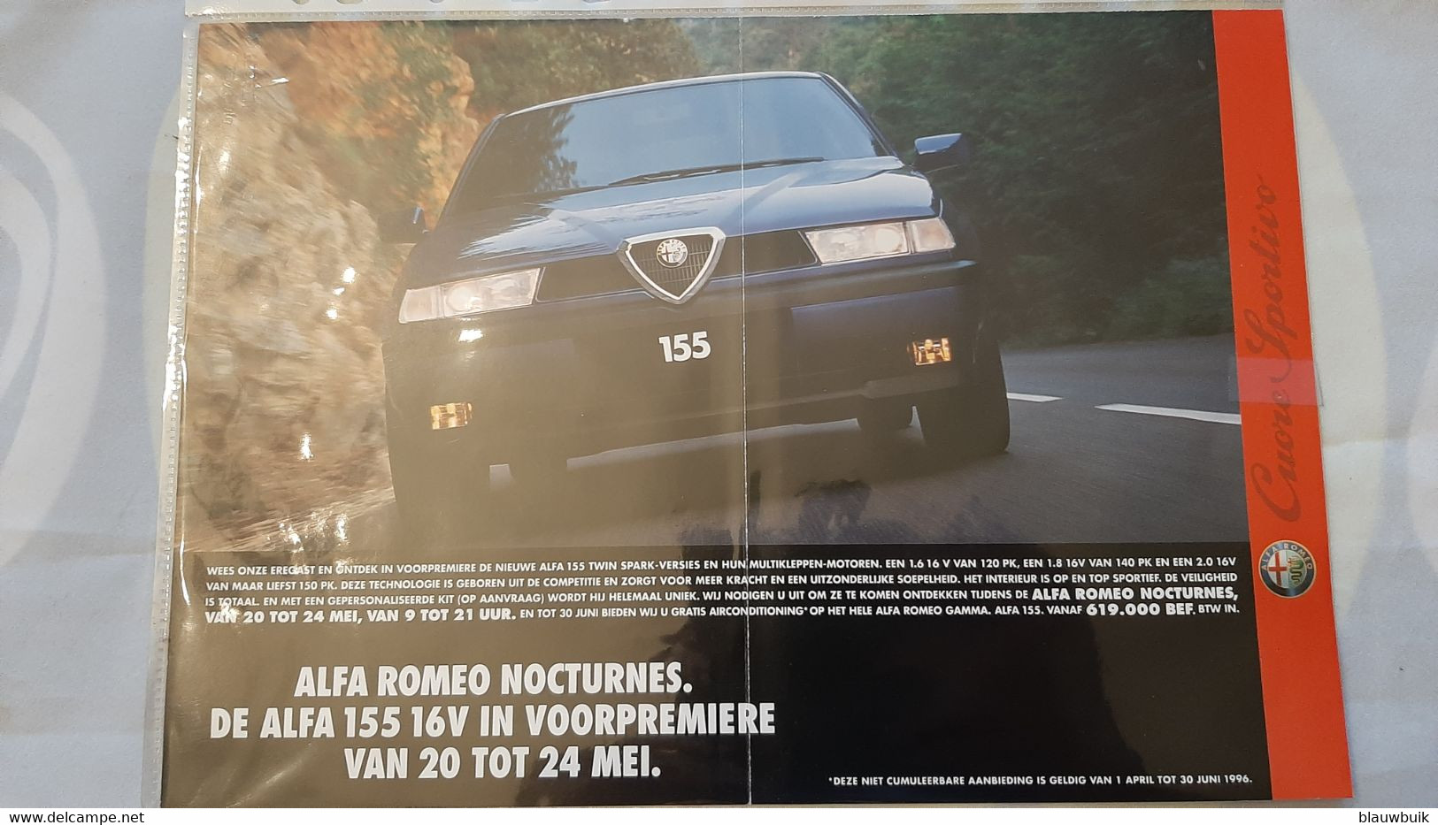 PAKKET VAN UITNODIGINGEN ALFA ROMEO Dutch - Auto/moto