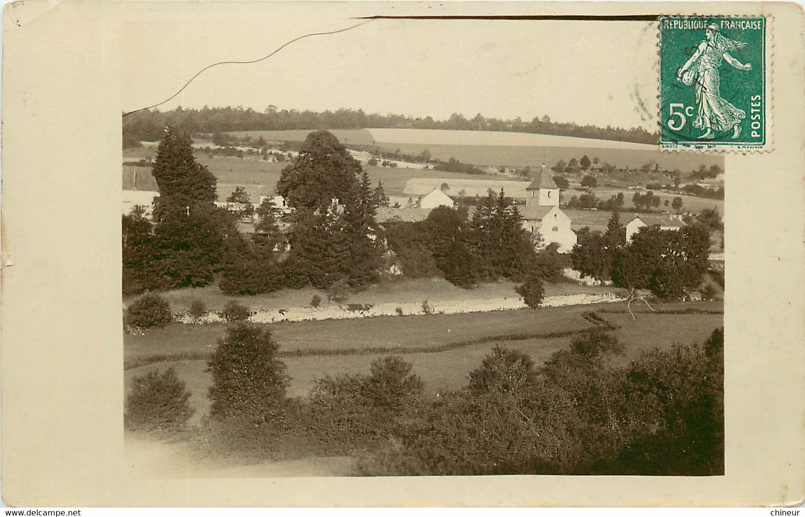 CARTE PHOTO VILLARS SANTENOGE  VUE GENERALE - Autres & Non Classés