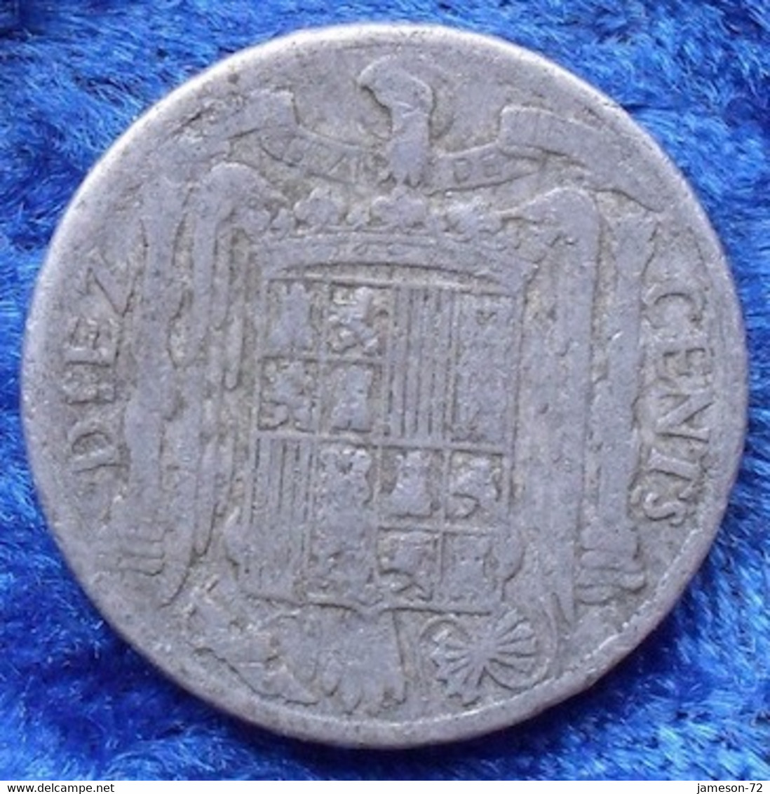 SPAIN - 10 Centimos 1941 KM#766 Francisco Franco (1936-1975) - Edelweiss Coins - Otros & Sin Clasificación