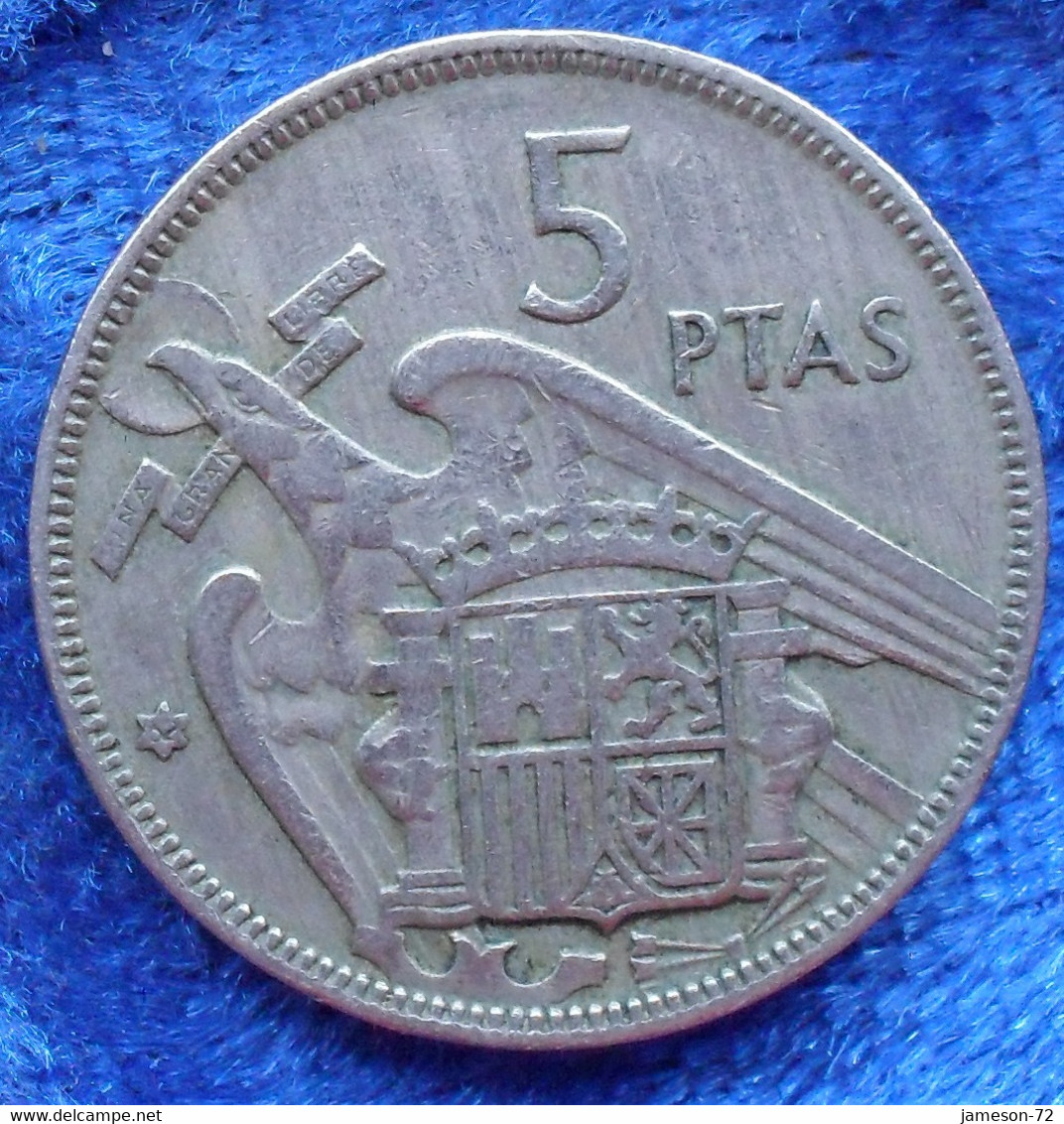SPAIN - 5 Pesetas 1957 *62 KM# 786 F. Franco (1936-1975) - Edelweiss Coins - Other & Unclassified