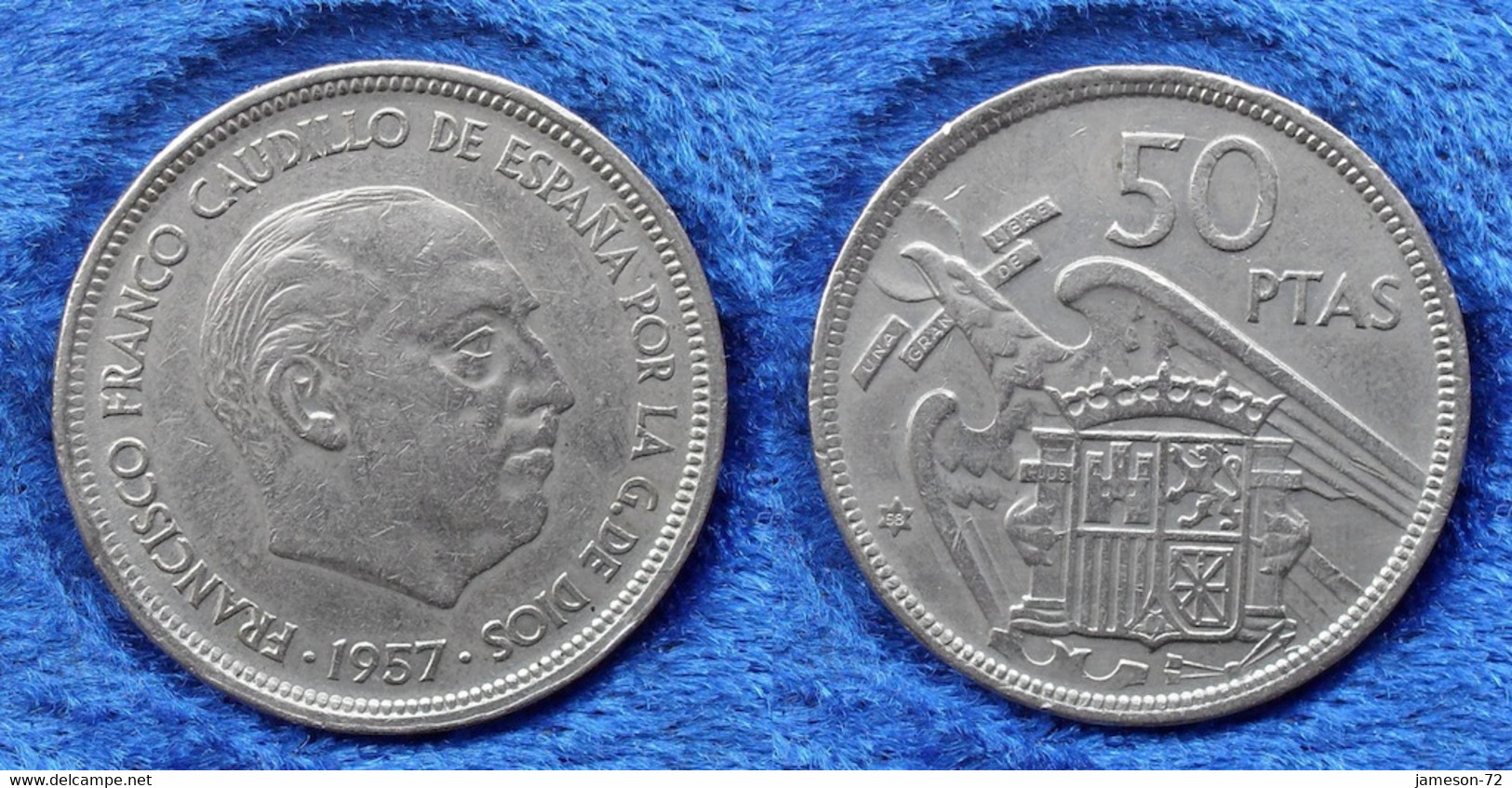 SPAIN - 50 Pesetas 1957 *58 KM# 788 F. Franco (1936-1975) - Edelweiss Coins - Otros & Sin Clasificación