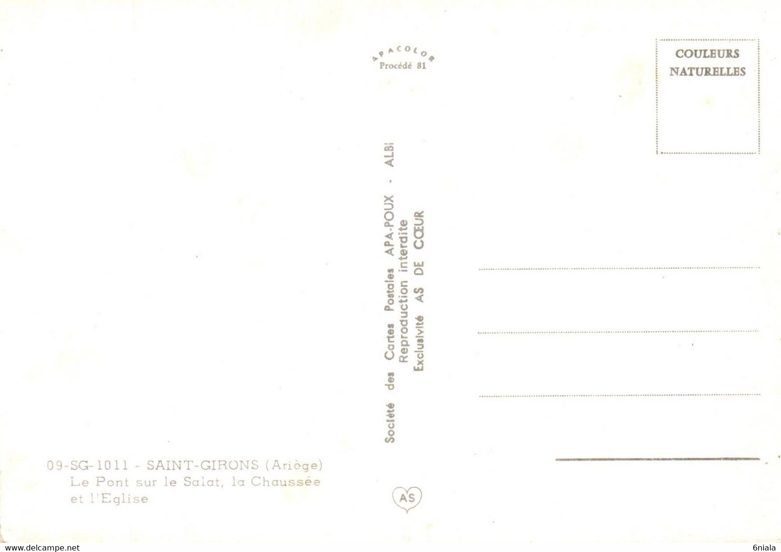 5146  Carte Postale  SAINT GIRONS  Le Pont Sur  Le  Salat, La Chaussée Et L'Eglise   09 Ariège - Saint Girons