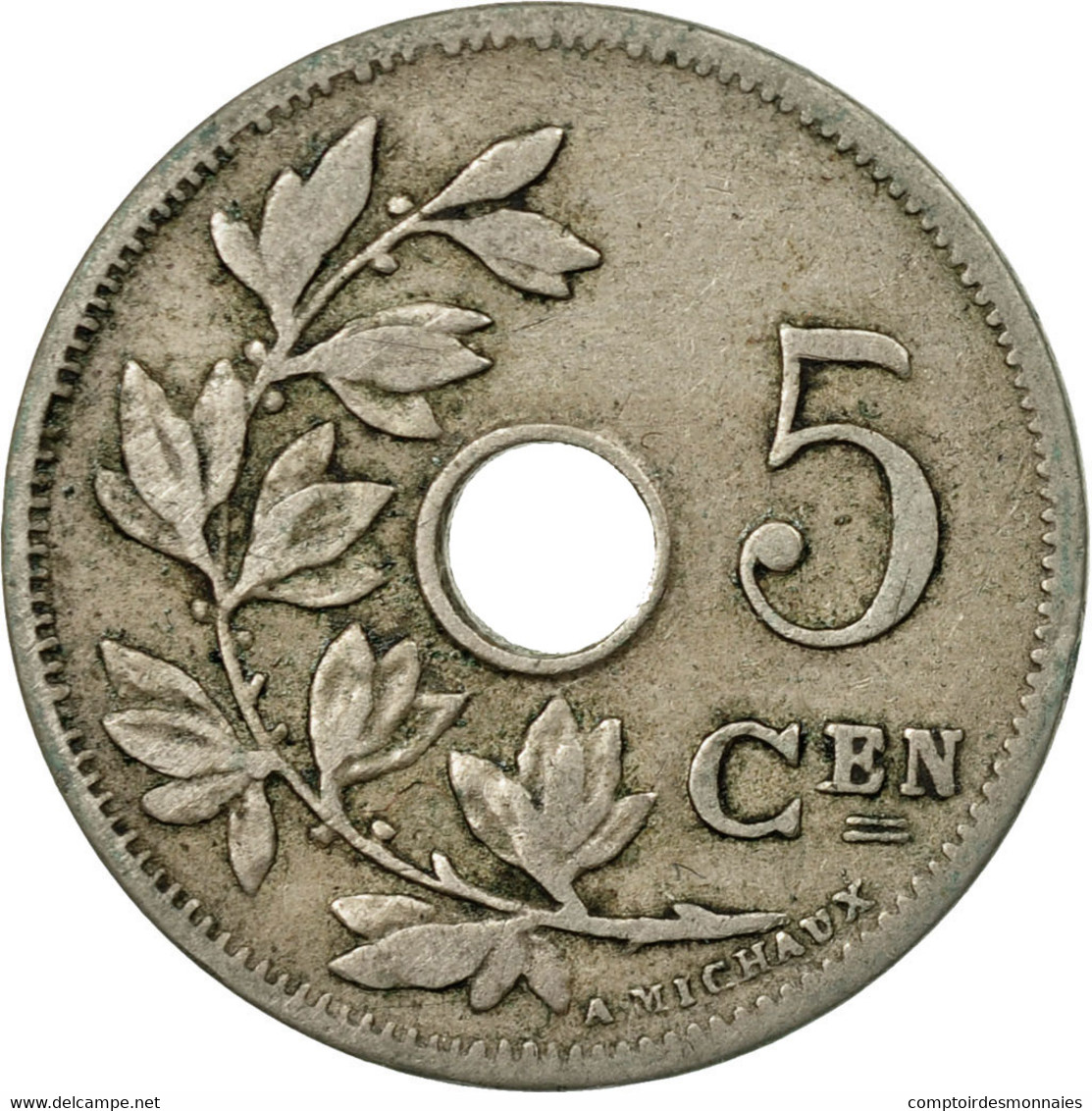 Monnaie, Belgique, 5 Centimes, 1904, TTB, Copper-nickel, KM:55 - 5 Cents