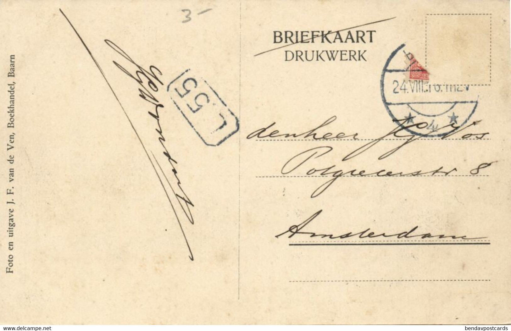 Nederland, SOESTDIJK, Koninklijk Paleis (1916) Ansichtkaart - Soestdijk