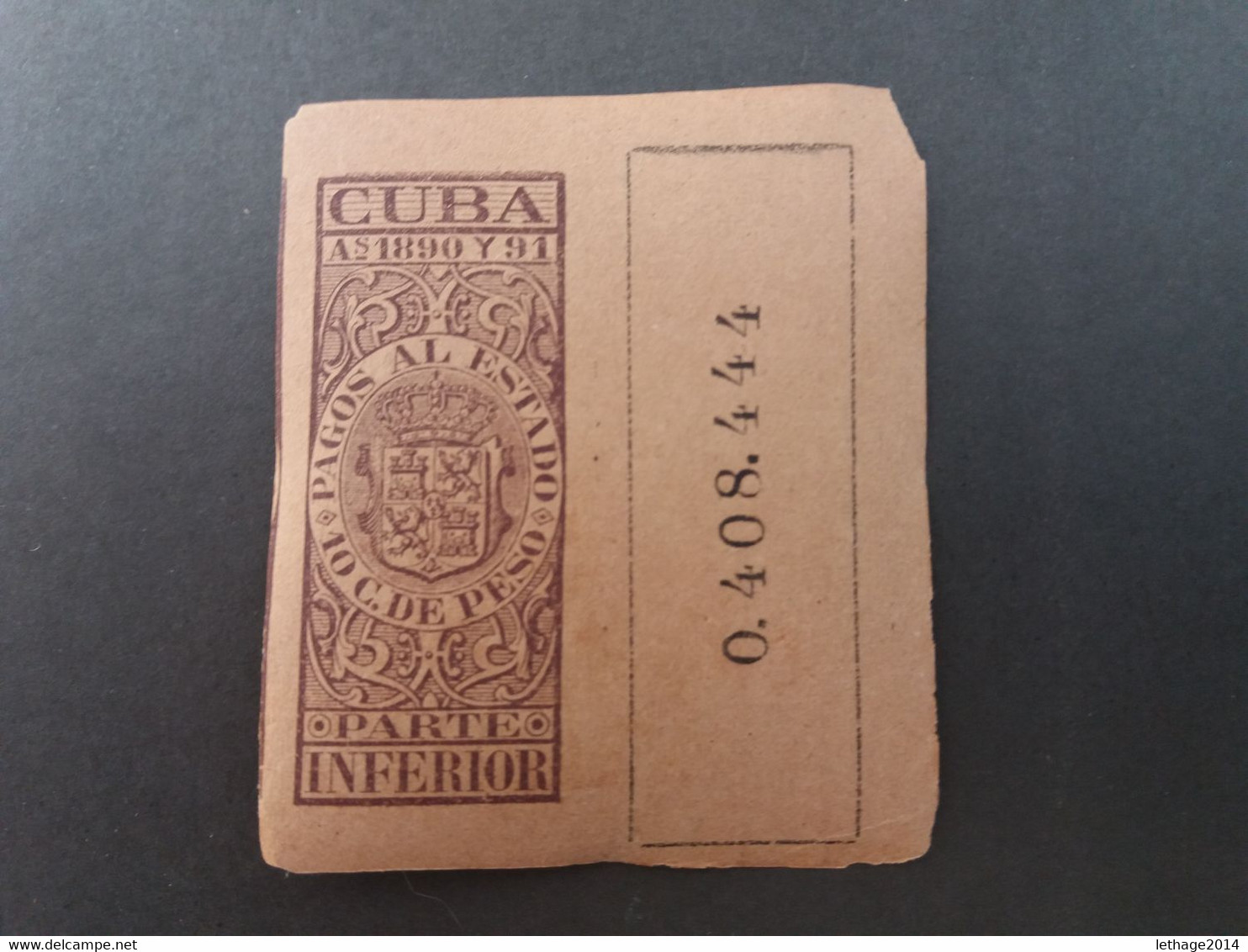 STAMPS CUBA 1890  "Pagos Al Estado " Fiscal Stamps For Telegraphs. MNH - Telegraphenmarken