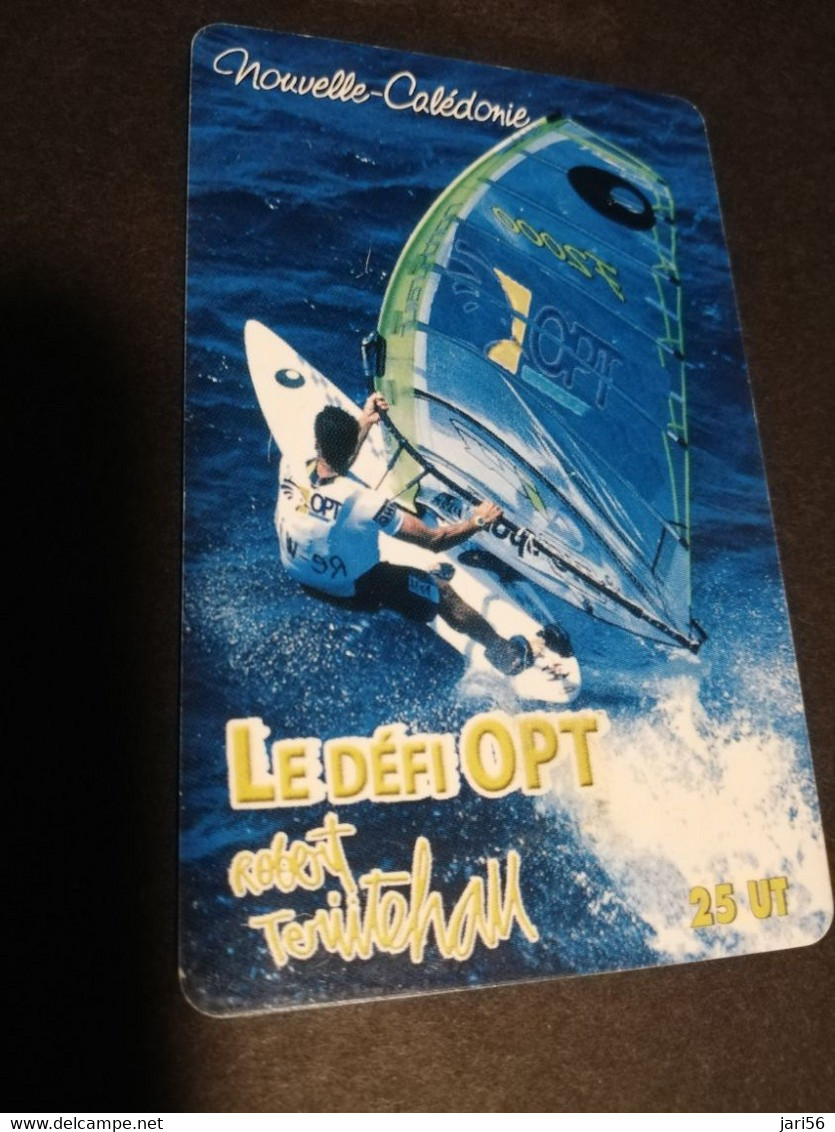 NOUVELLE CALEDONIA  CHIP CARD 25  UNITS   WINDSURFING /SPORTS        ** 4188 ** - Neukaledonien