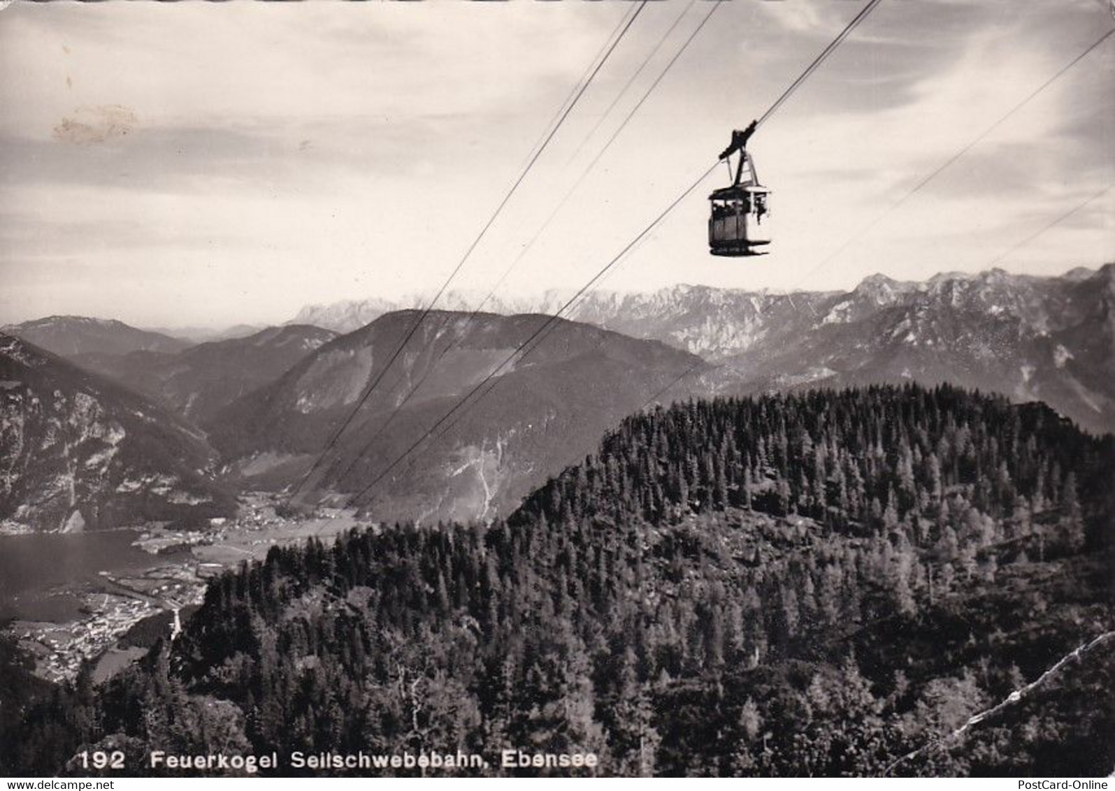 2038 - Österreich - Oberösterreich , Feuerkogel , Ebensee , Seilschwebebahn - Gelaufen - Ebensee