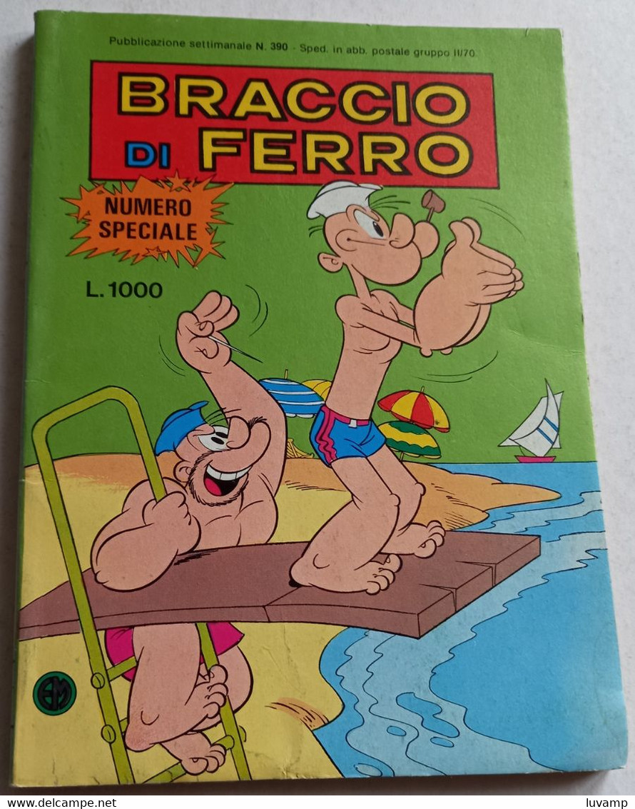 BRACCIO DI FERRO N. 390  DEL   7 SETTEMBRE 1984 -EDIZ. METRO (CART 48) - Humoristiques