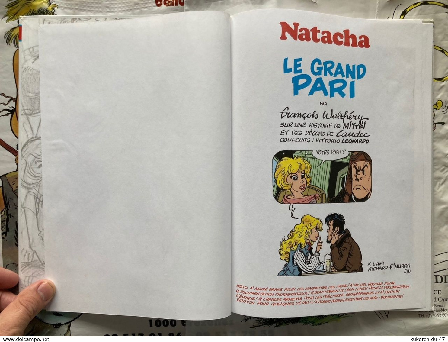 BD Natacha - Le Grand Pari - Walthéry (1988) - Natacha