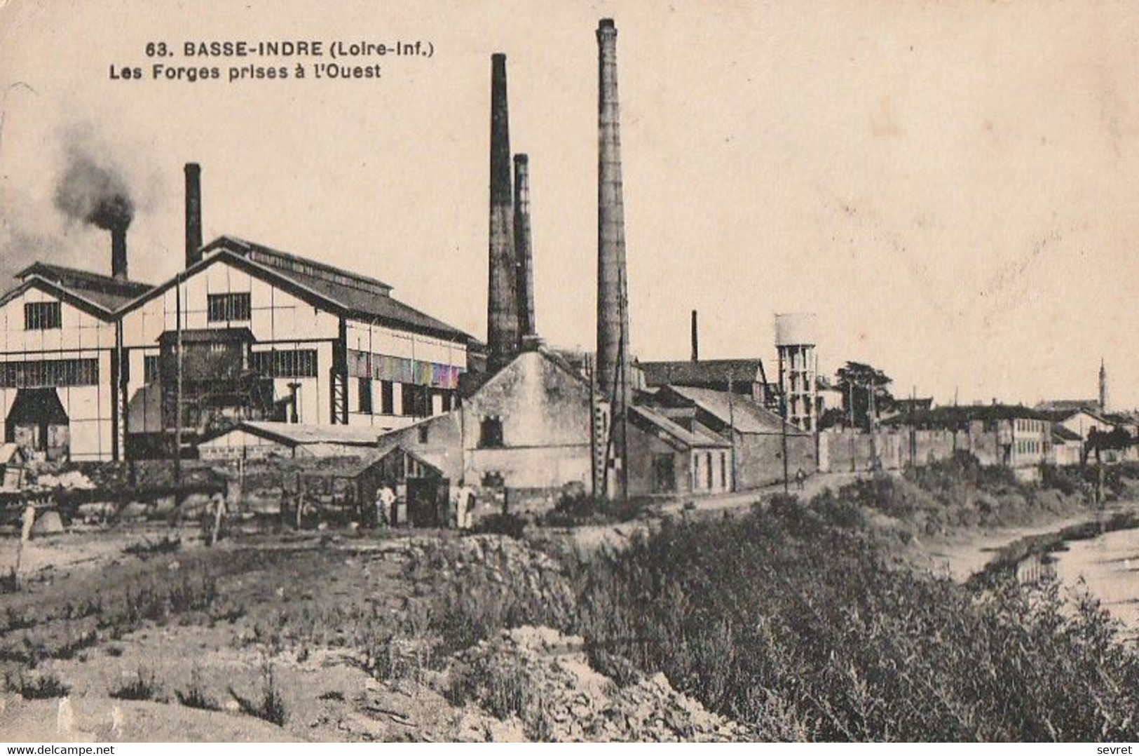 BASSE-INDRE    - Les Forges Prise à L'Ouest - Basse-Indre