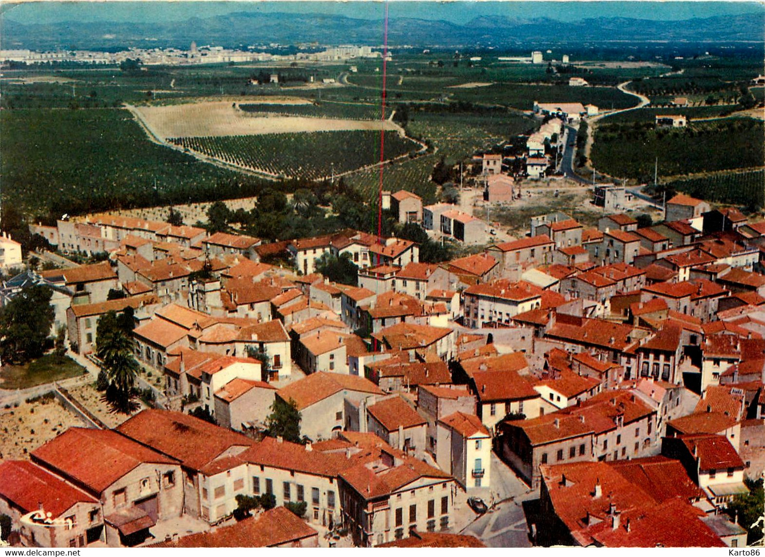 Cabestany * Vue Générale Aérienne De La Commune - Cabestany