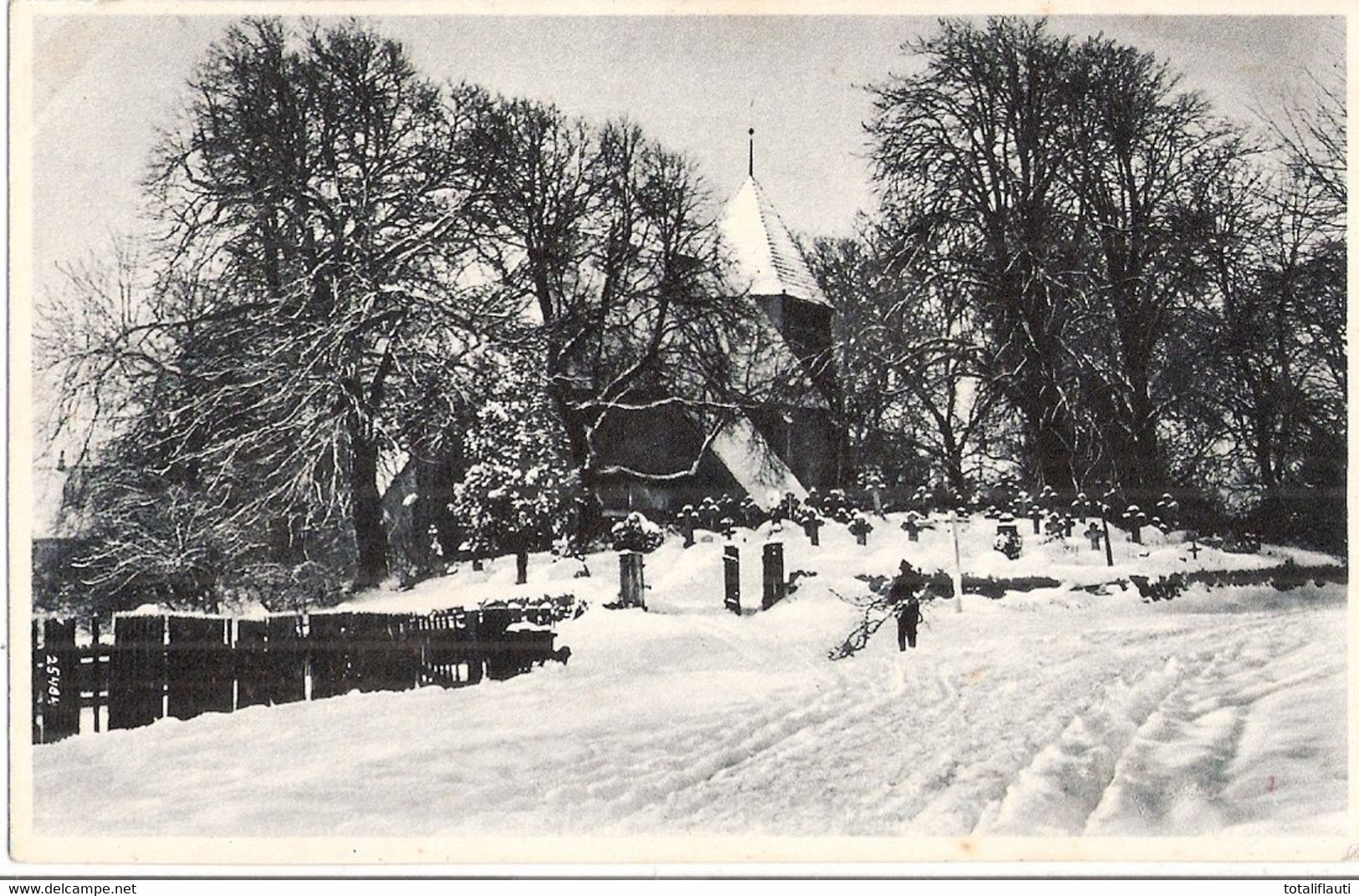 RETSCHOW Mecklenburg Amt Bad Doberan Kirche Im Winter Schnee Belebt Fast TOP-Erhaltung Ungelaufen - Bad Doberan