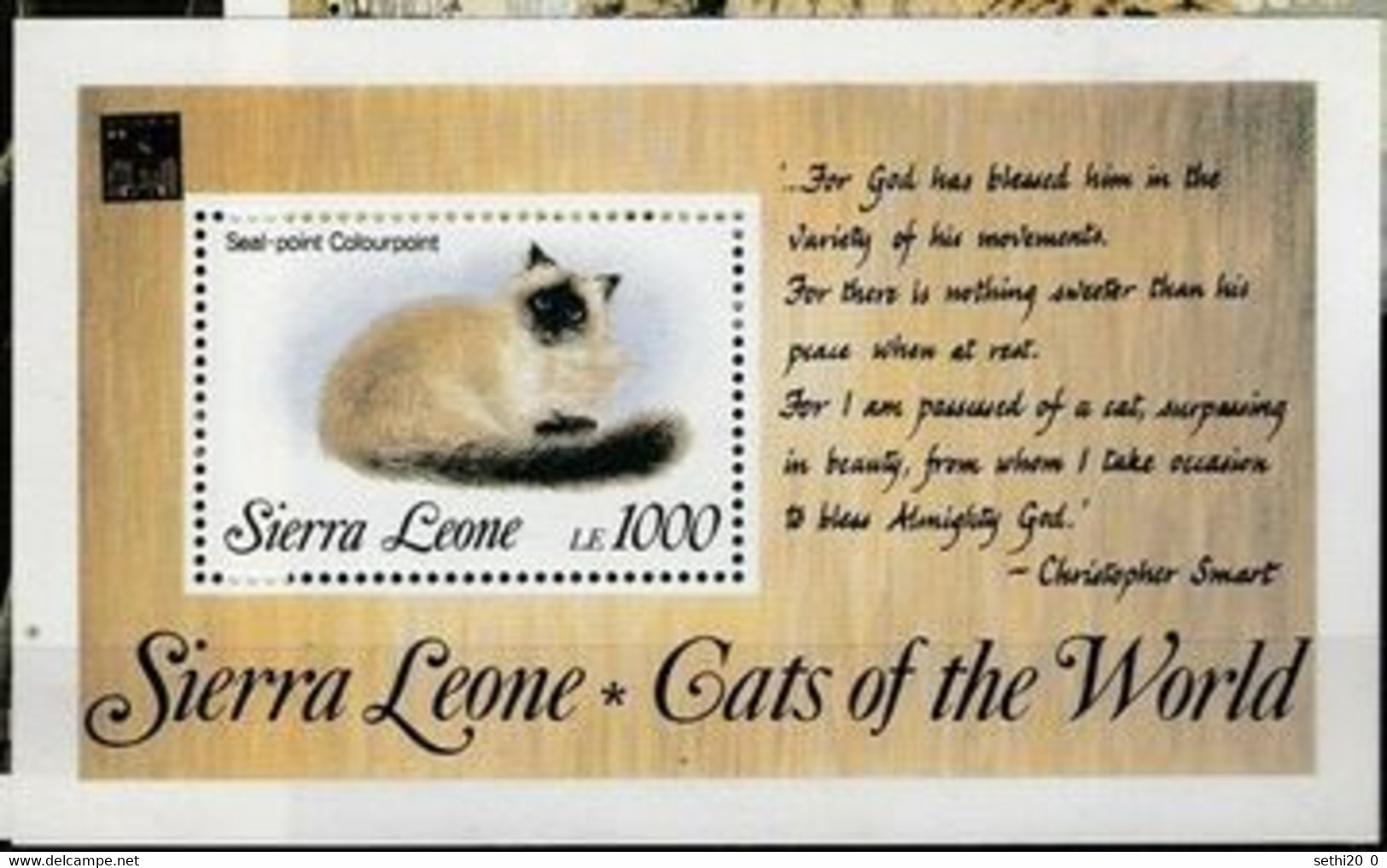 Sierra Leone Cats Chats MNH - Other & Unclassified