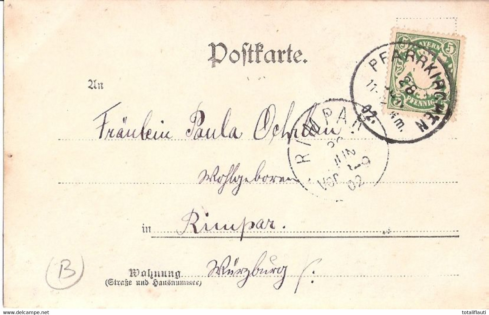 PFARRKIRCHEN Bayern Rottach Inn Original Private Fotokarte Försterhaus 28.6.1902 Gelaufen - Pfarrkirchen