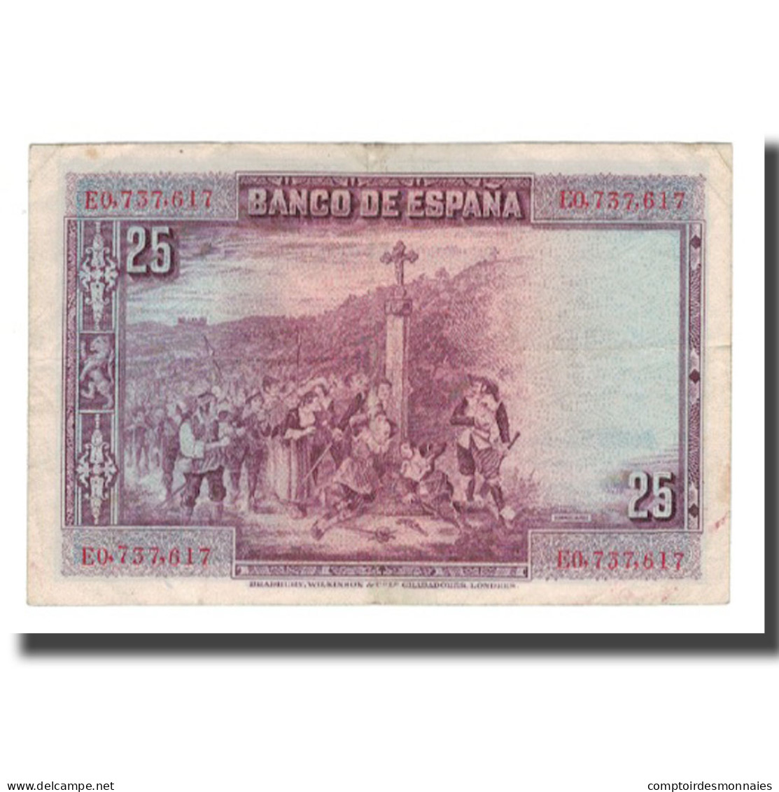 Billet, Espagne, 25 Pesetas, 1928, 1928-08-15, KM:74b, TTB - 1-2-5-25 Pesetas