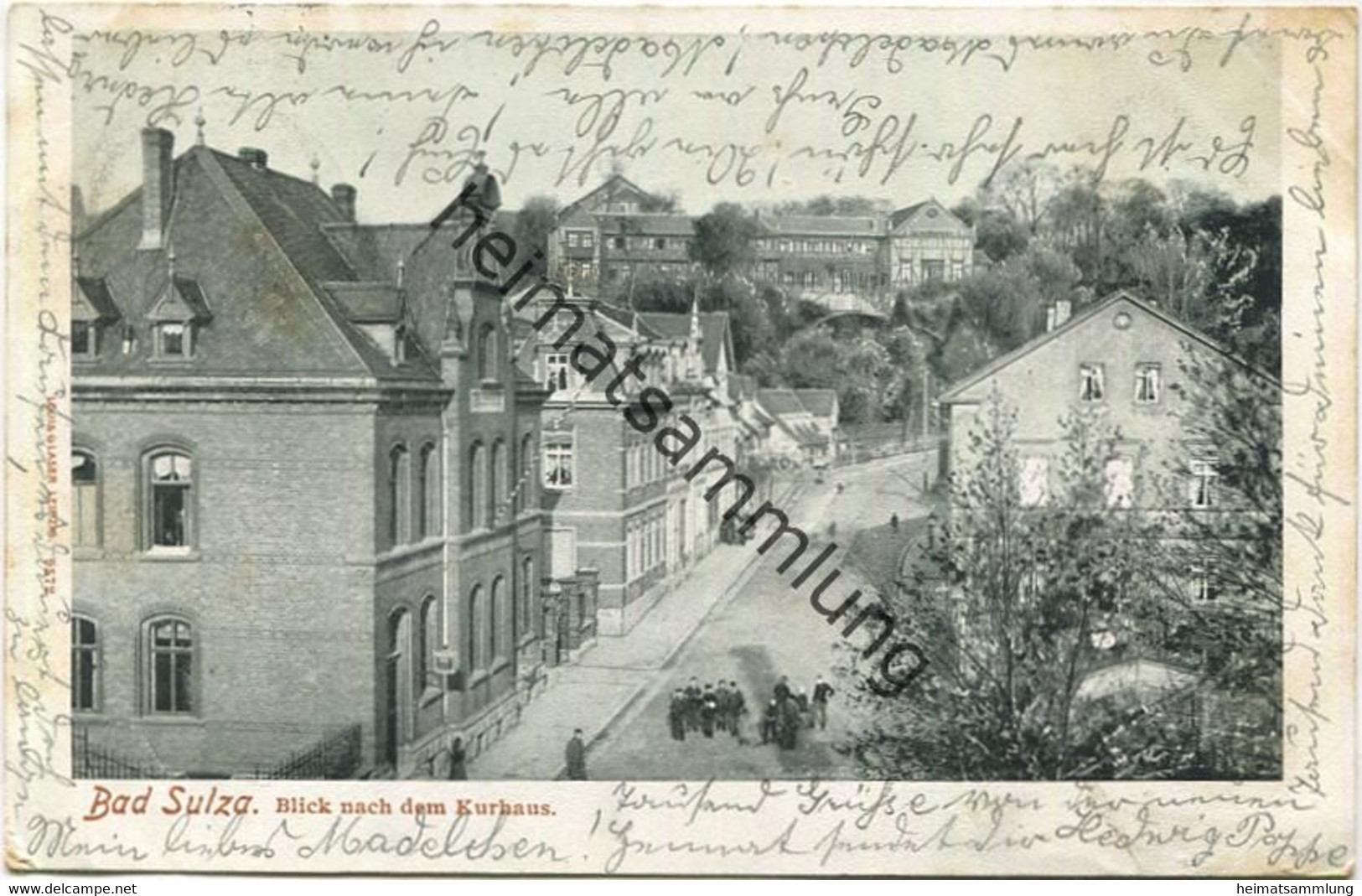 Bad Sulza - Blick Nach Dem Kurhaus - Verlag Louis Glaser Leipzig - Gel. 1902 - Bad Sulza