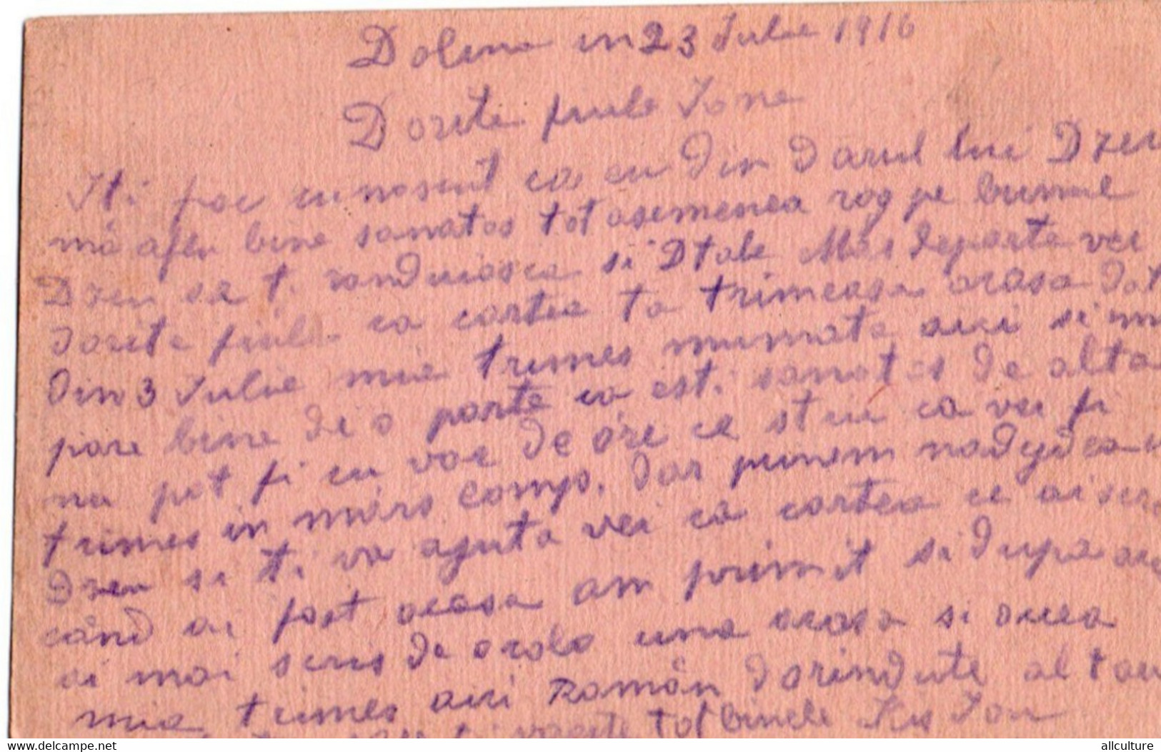 A98 - FELDPOSTKORRESPONDENZKARTE 1916 - WO1