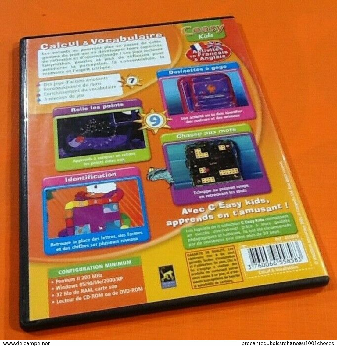 CD-ROM PC  Joue & Apprends   Calcul & Vocabulaire  Ceasy Kids - Juegos PC