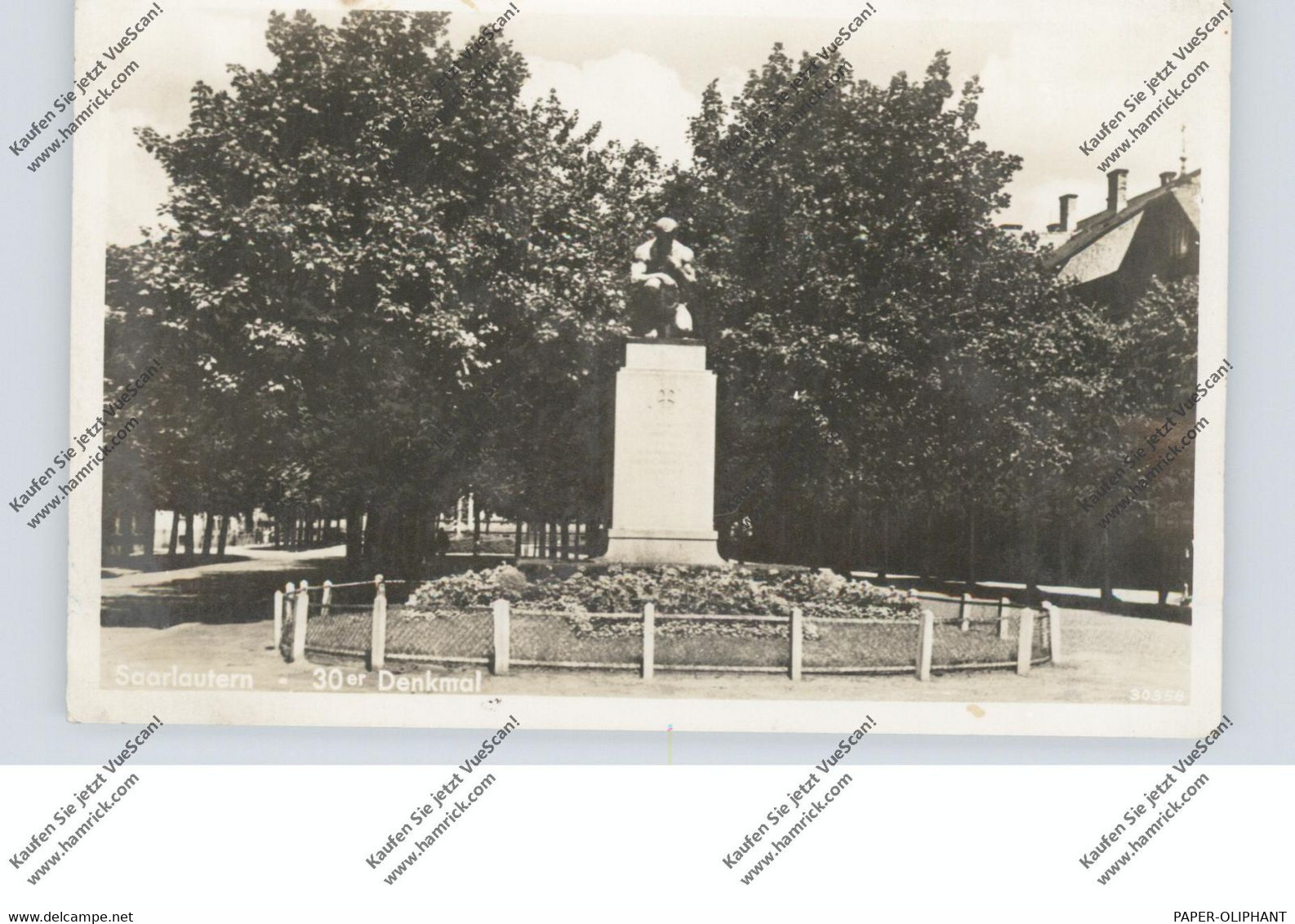 6630 SAARLOUIS / SAARLAUTERN, 30er Denkmal - Kreis Saarlouis