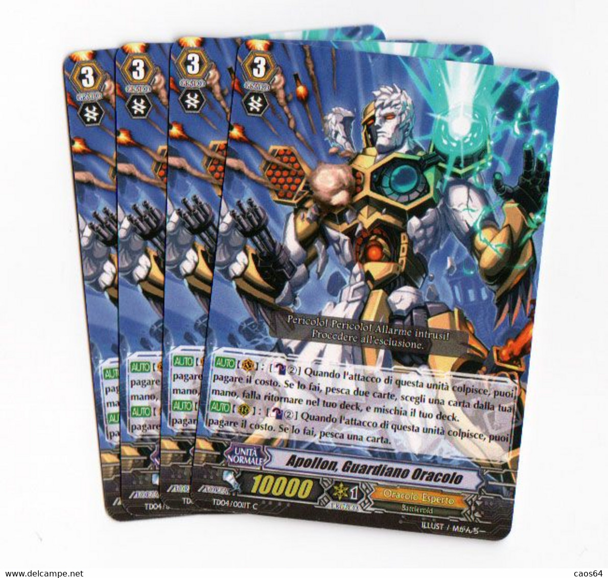 Cardfight Vanguard Sakuya (4 X) Apollon, Guardiano Oracolo TD04/001IT C - Andere & Zonder Classificatie