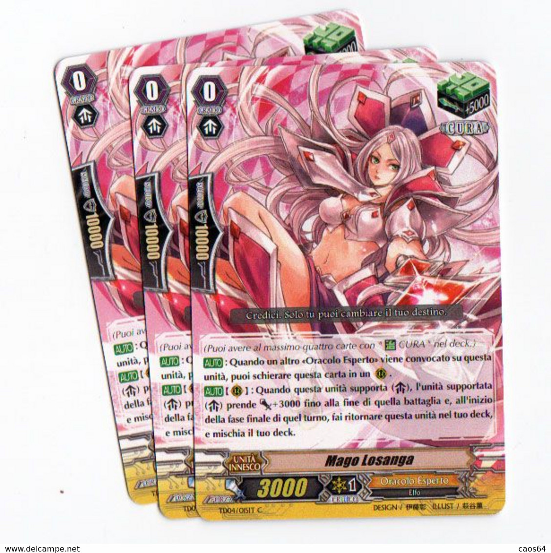 Cardfight Vanguard Sakuya (3 X) Mago Losanga TD04/015IT C - Andere & Zonder Classificatie