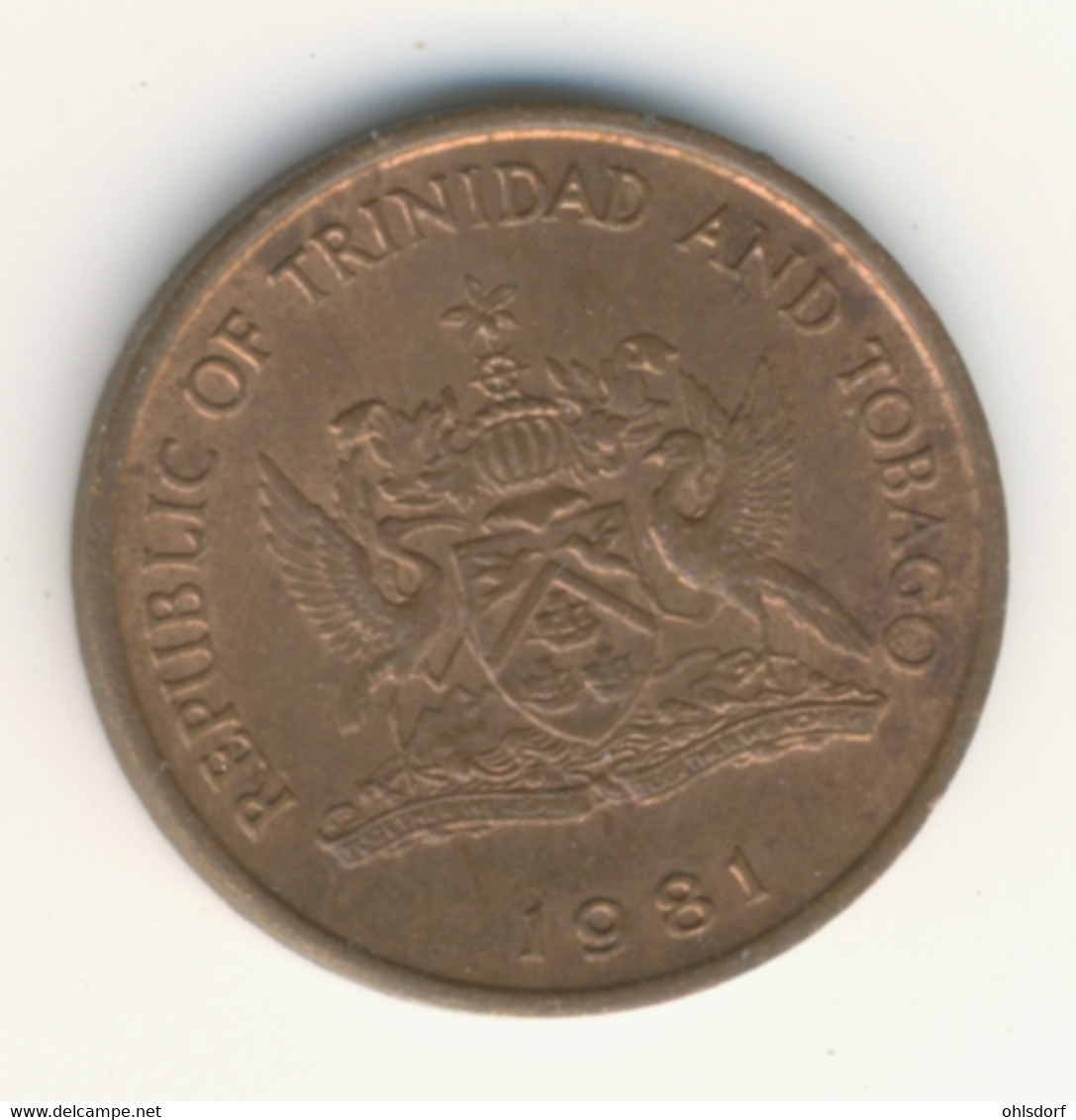 TRINIDAD & TOBAGO 1981: 1 Cent, KM 29 - Trinidad & Tobago