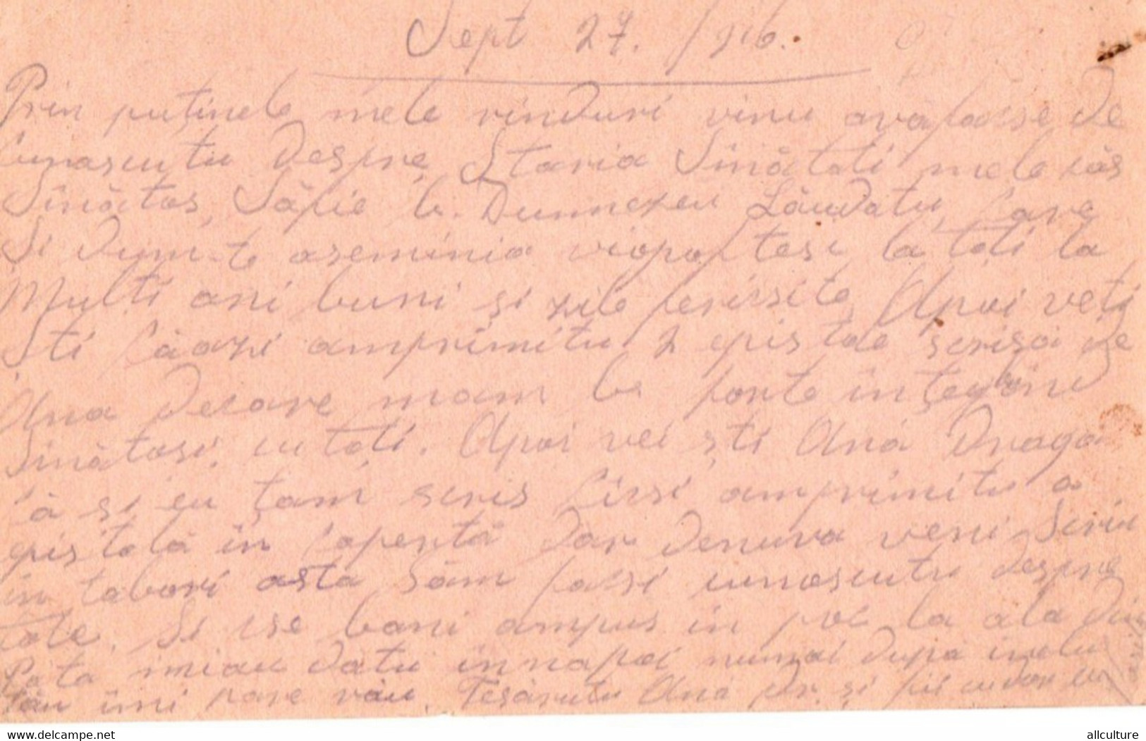 A123  -  TABORI POSTA  FELDPOSTAMT STAMP TO KOLOSVAR CLUJ  APAHIDA ROMANIA   1WW 1916 - 1ste Wereldoorlog (Brieven)