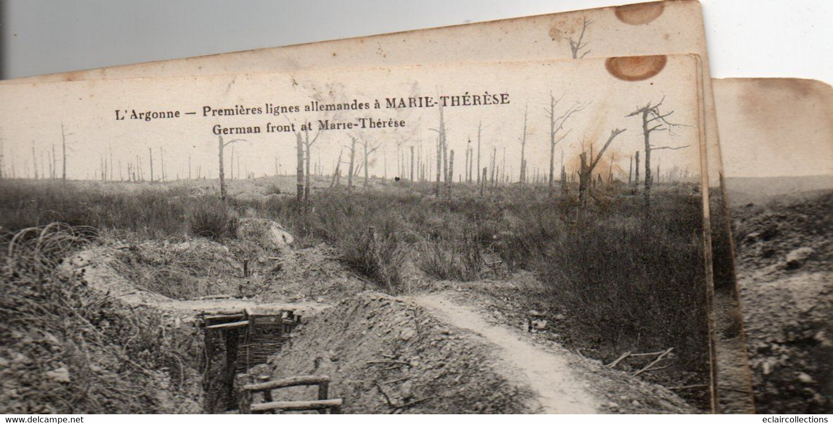 Viennne-le-Château     51     Carnet De 12 Vues  Et Environs Guerre 14/18         (3 Scannées Sur Le 12) - Sermaize-les-Bains