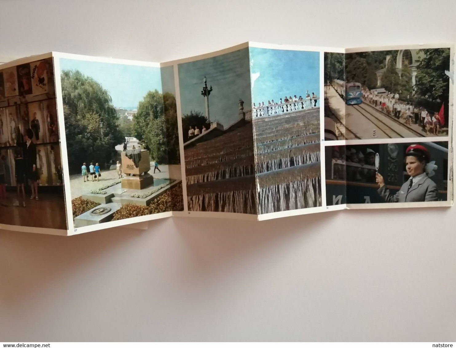 USSR..VINTAGE FOLDING BOOK WITH OLD PHOTOS  OF KHARKOV