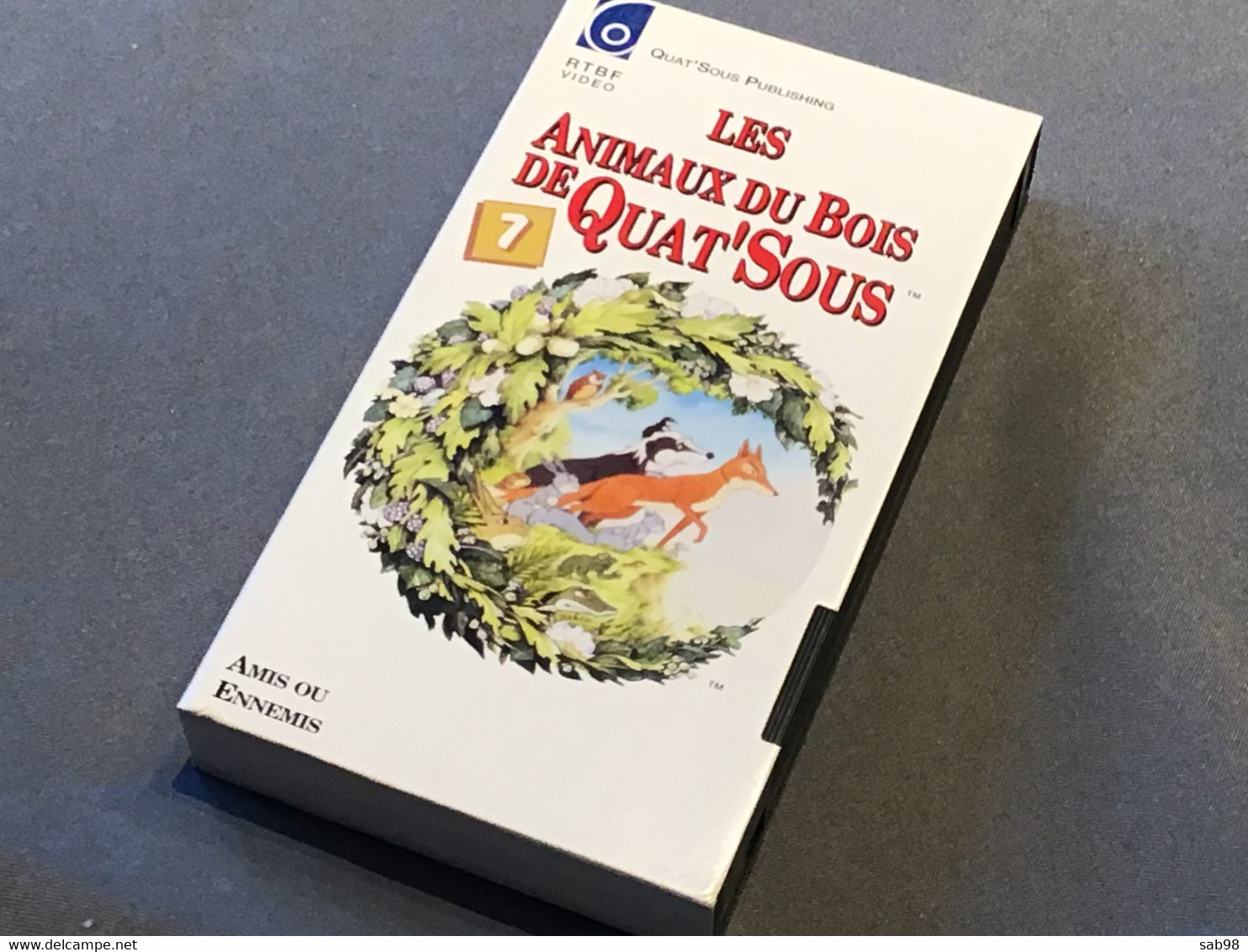 Les animaux du Bois de Quat’Sous Lot de 13 cassettes VHS Introuvable dans la plupart des commerces Carton et VHS de 1992