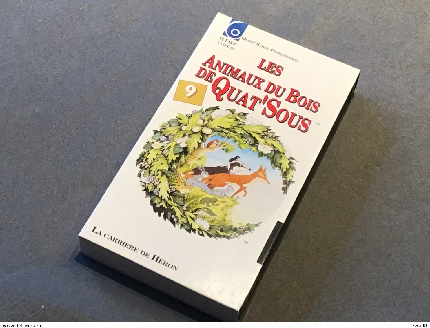 Les animaux du Bois de Quat’Sous Lot de 13 cassettes VHS Introuvable dans la plupart des commerces Carton et VHS de 1992